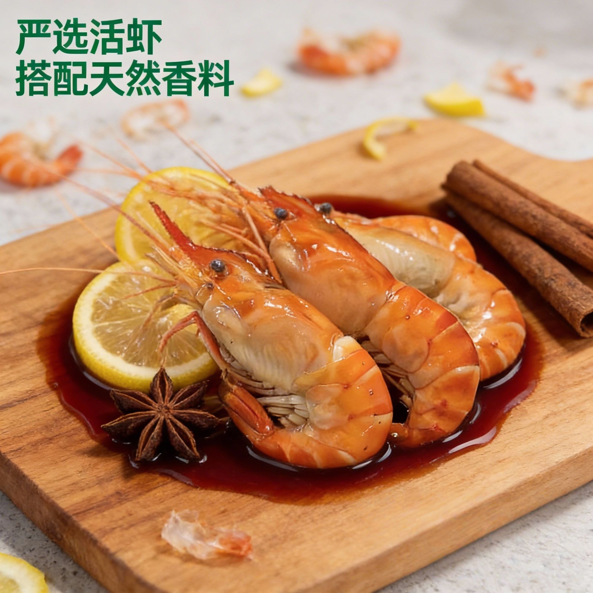 禾袁社花雕熟醉经典罗氏大虾美味新鲜即食顺丰冷链