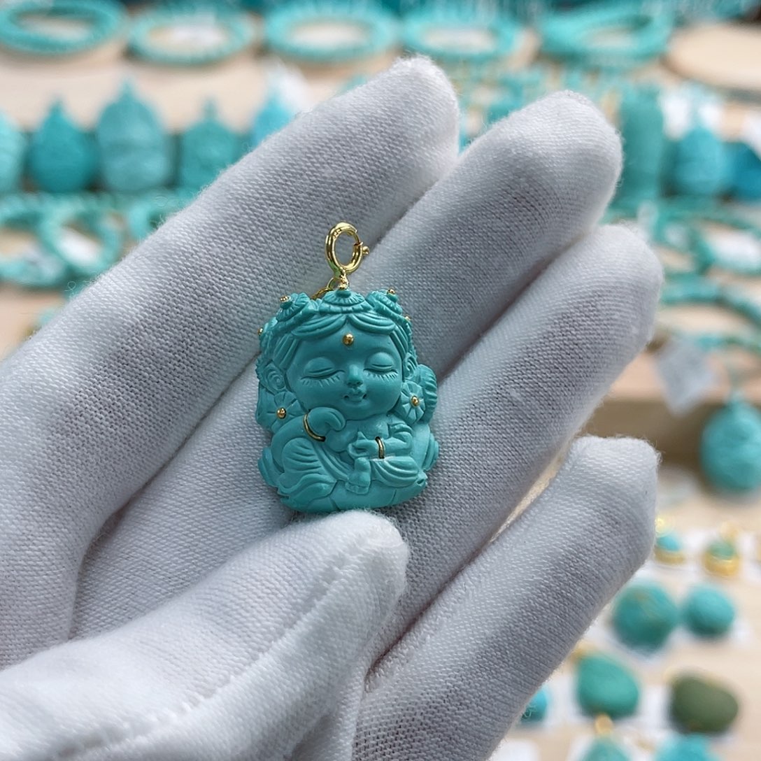 绿松石珠宝奇石未镶嵌