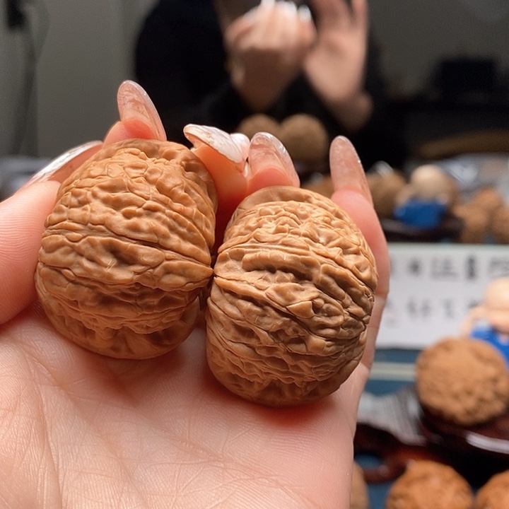 文玩核桃把件球白40