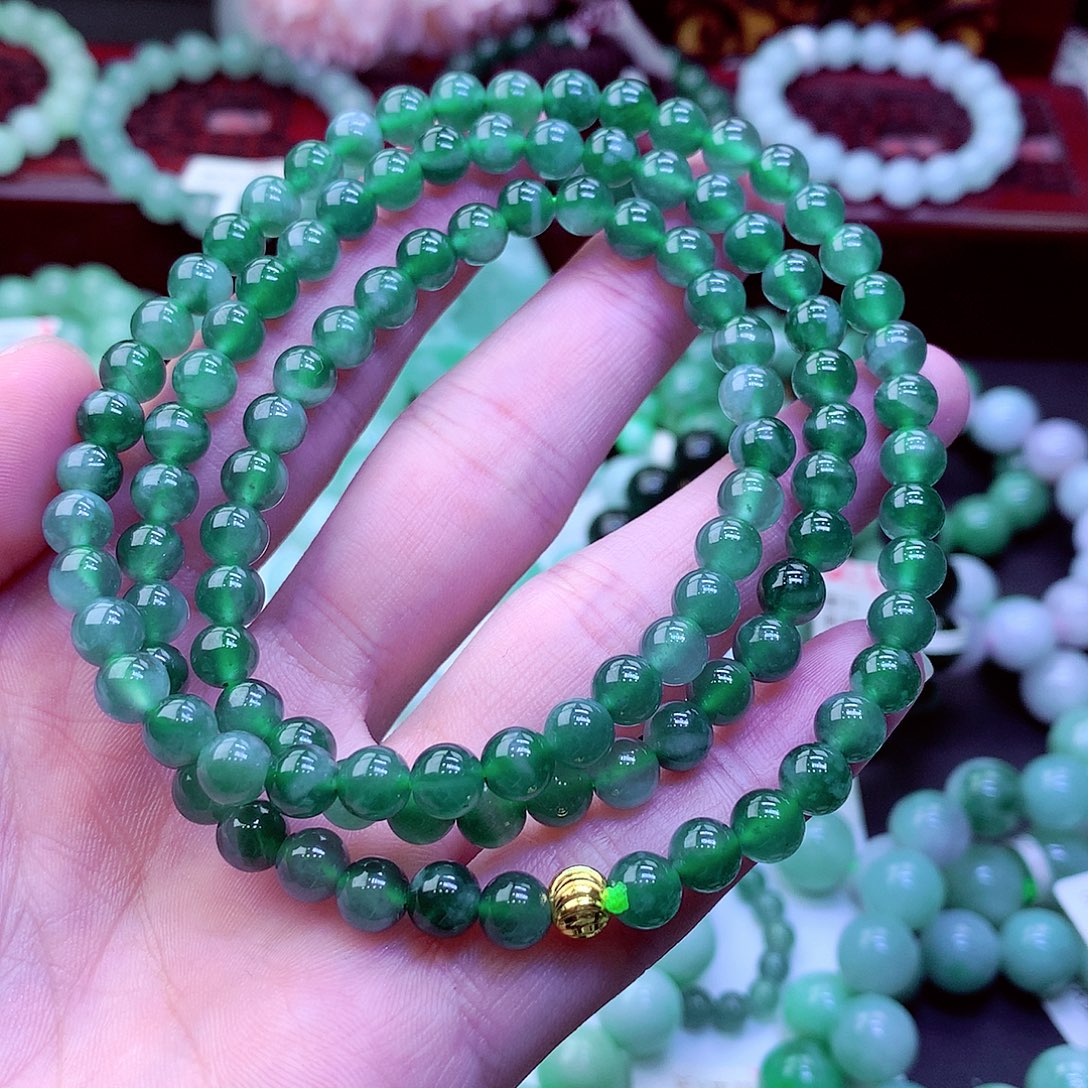 翡翠未镶嵌毛衣链