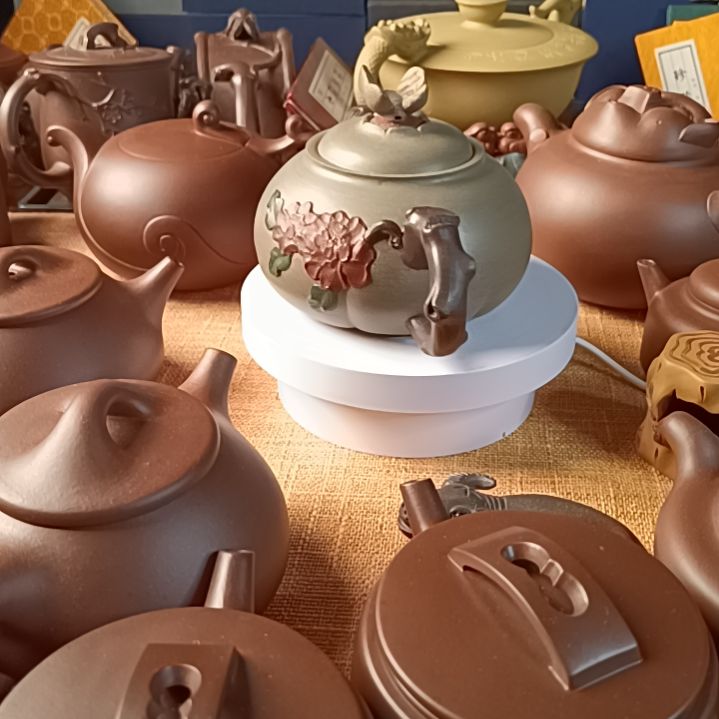 紫砂茶壶精工半手，原矿紫砂泥料，