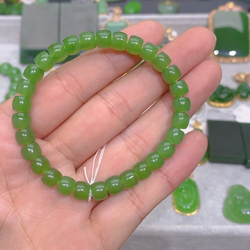 【闪购商品】和田玉（碧玉）手链未镶嵌