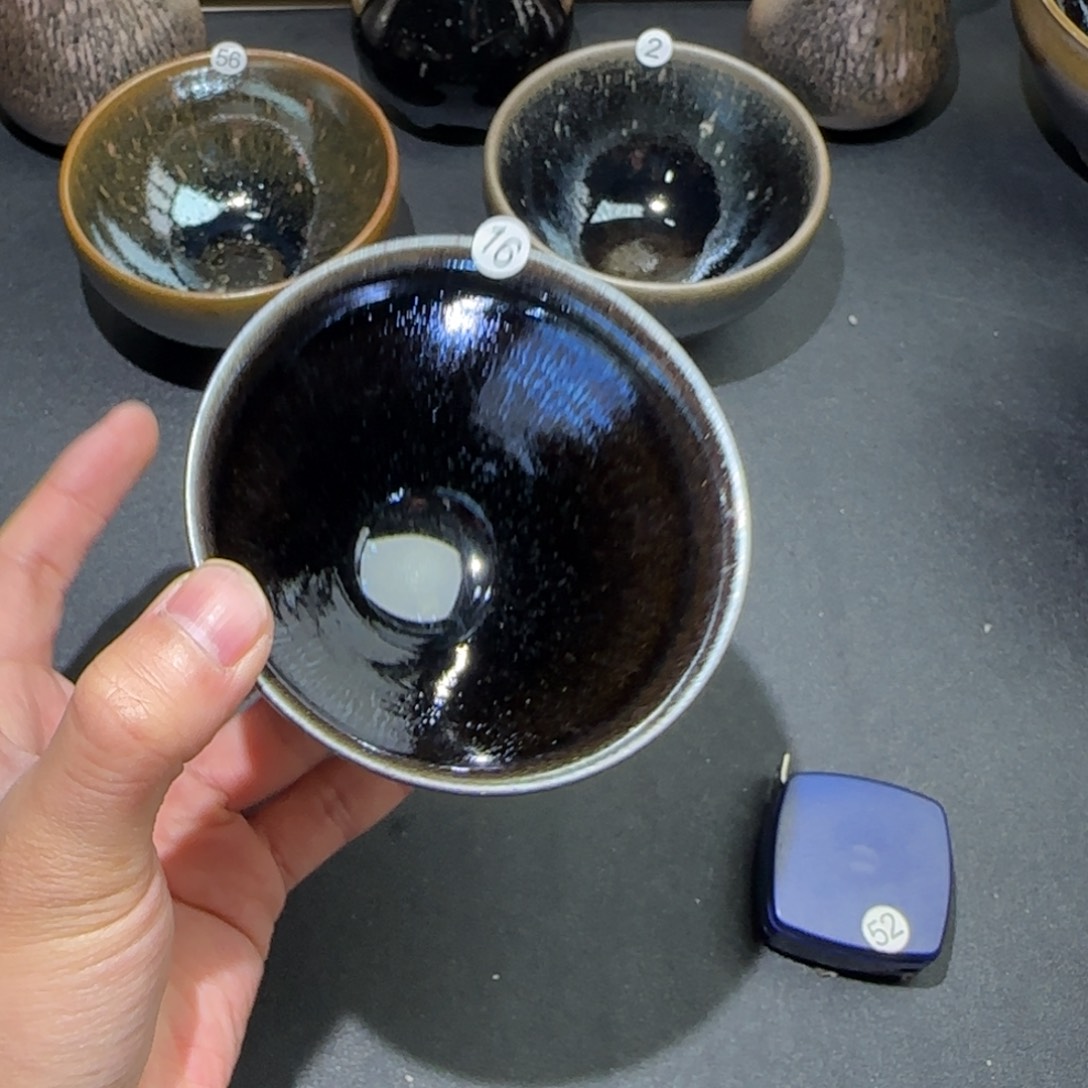 茶盏精品柴烧放漏放漏16