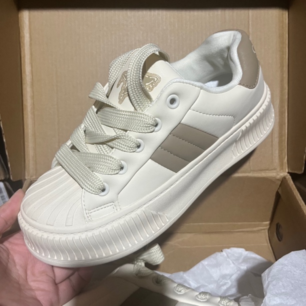 新款7556厚底贝壳头面包鞋24Q