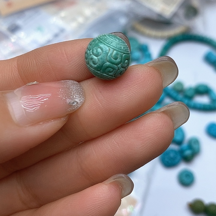 未镶嵌绿松石珠宝奇石