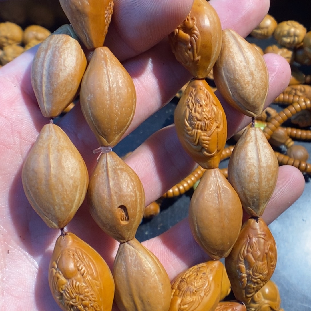 风***下橄榄核手串/手链钟馗