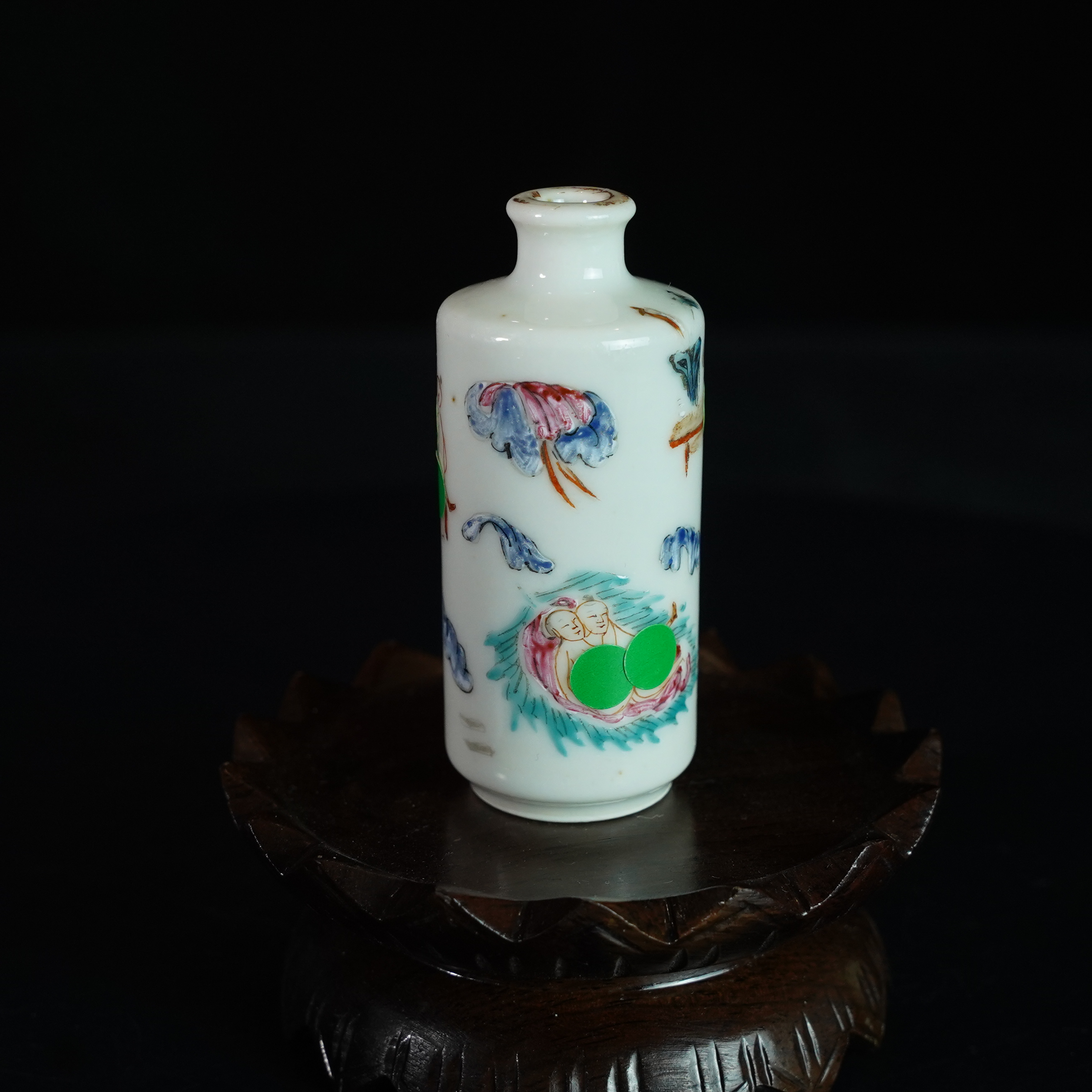 LXZ2580120078【十竹斋】清代粉彩人物故事纹鼻烟壶