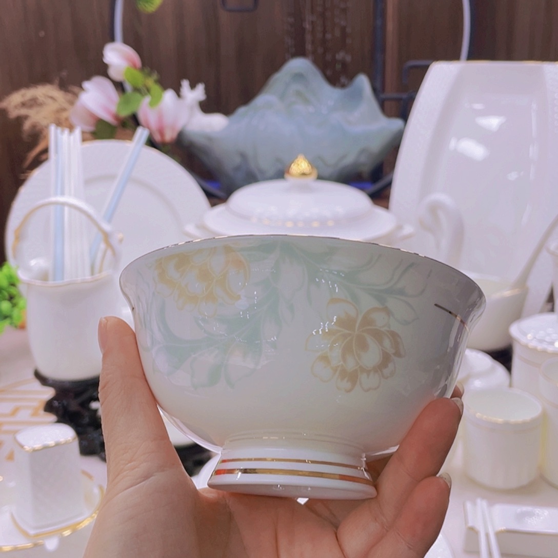 瓷景德镇碗碟单拍