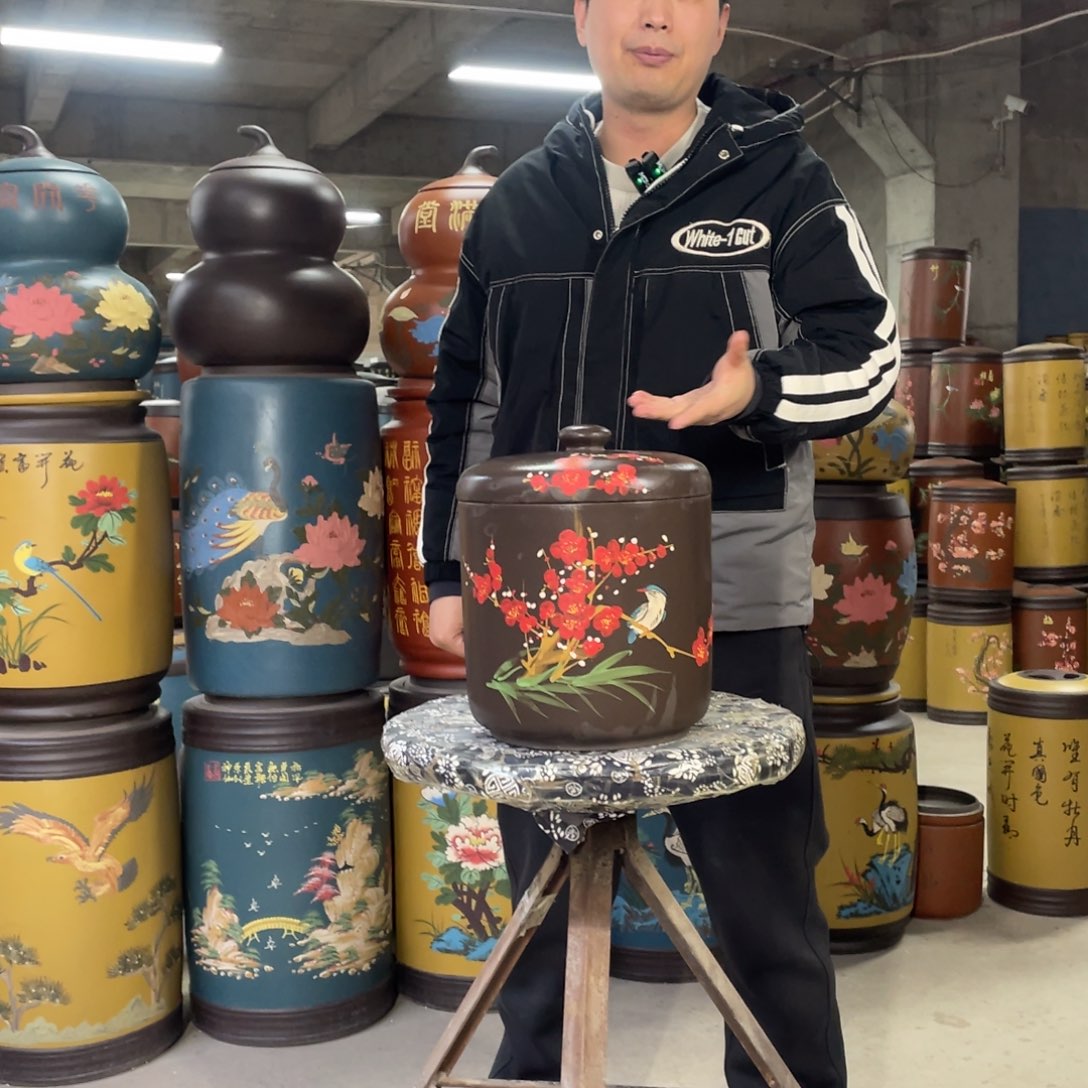 宜兴原矿紫砂茶叶罐