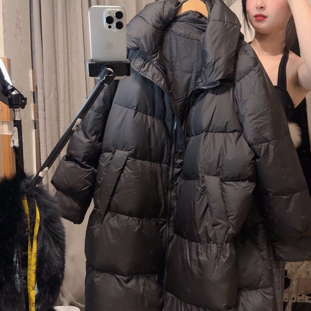 全新无暇黑色外套大码绒