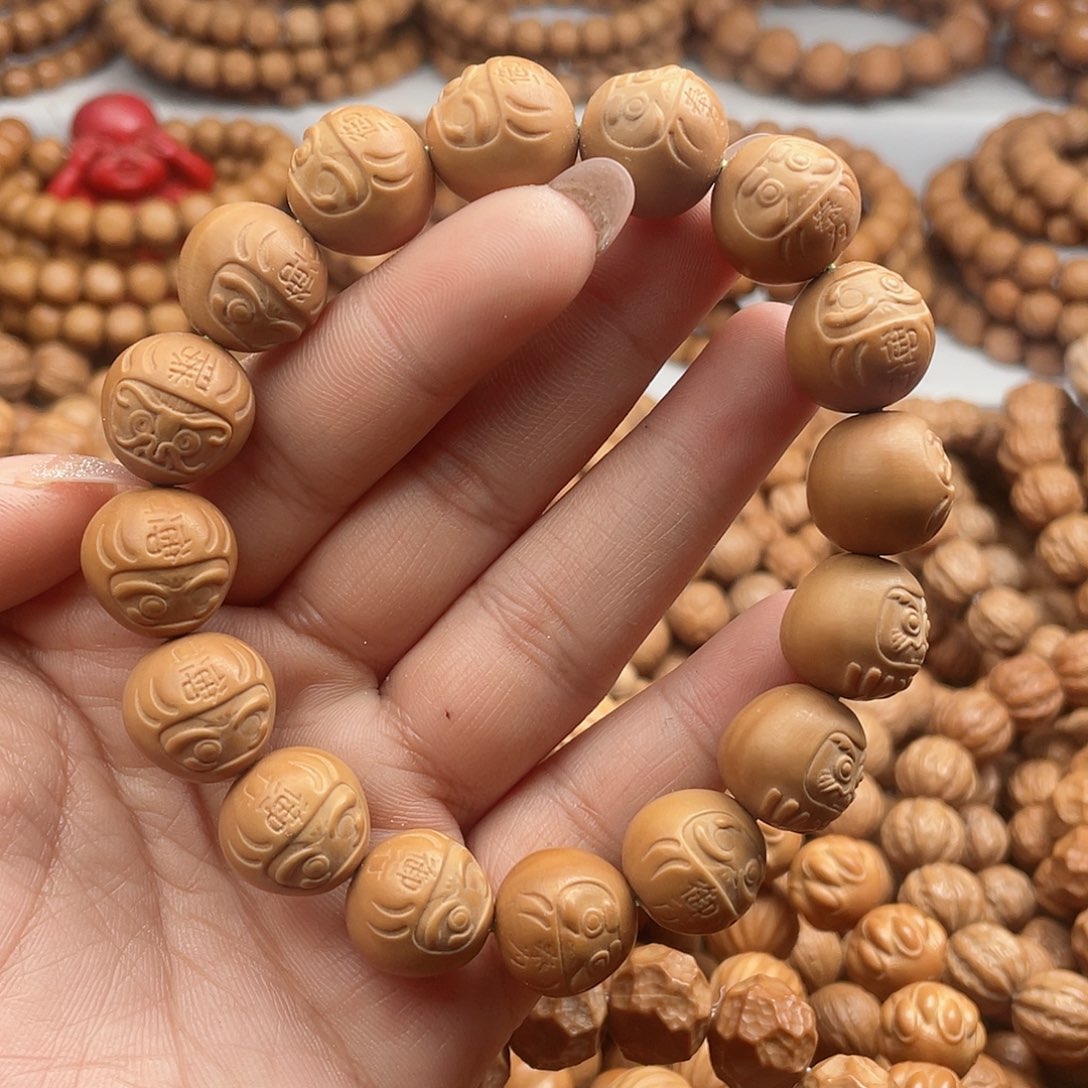 猴头核桃吊坠15+达摩蛋微瑕