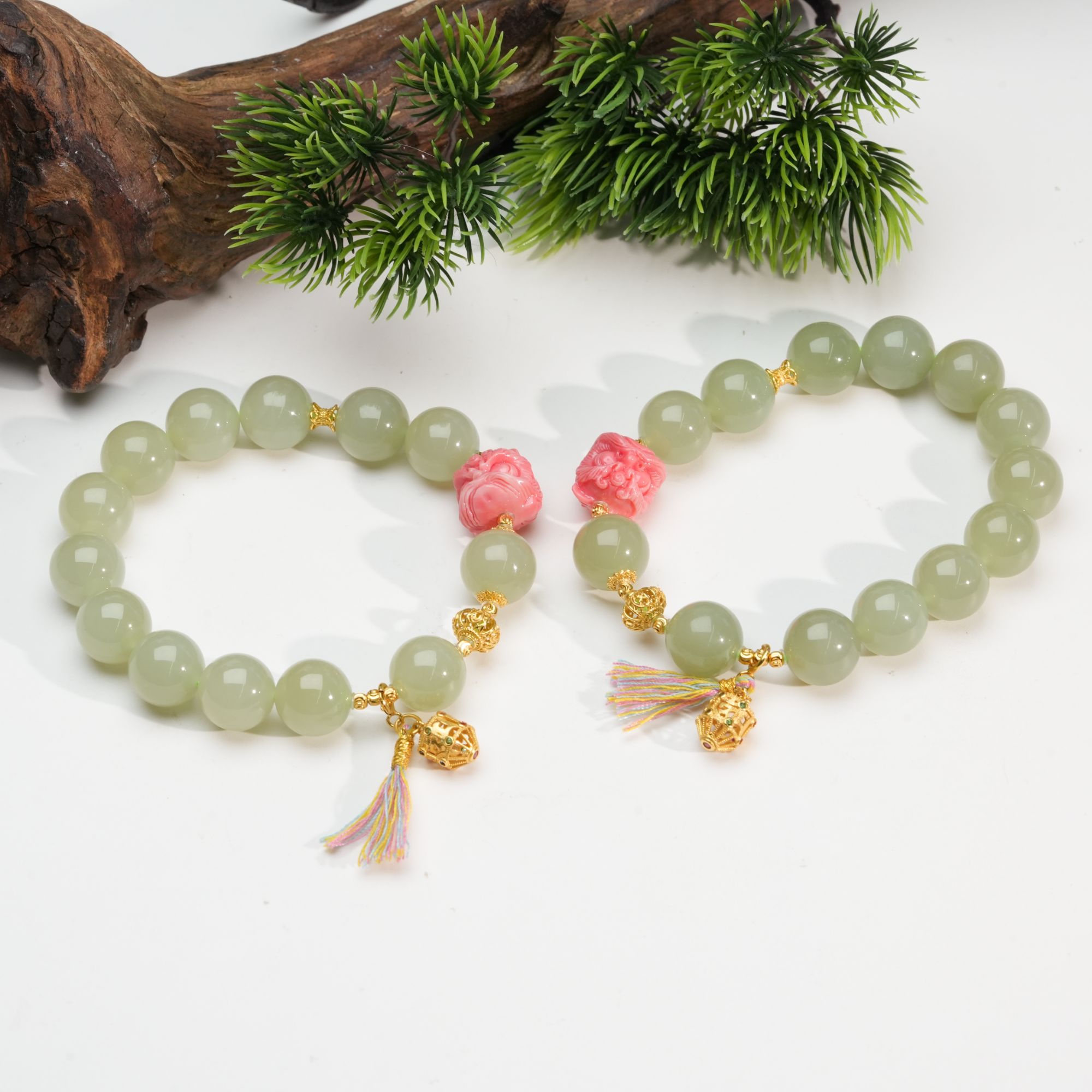 【小北好物】和田玉DIY手串约11.5mm+【多样性发一件】QH10X1059