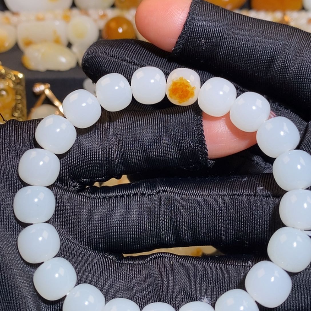 和田玉未镶嵌手链