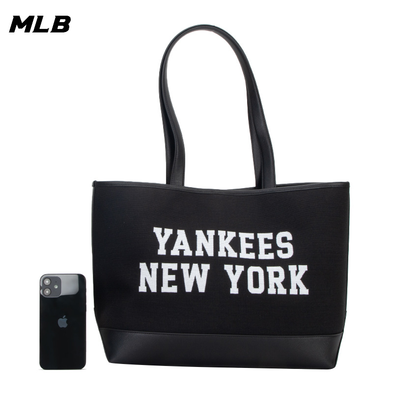 MLB拎包情侣包春季新款通勤包大容量手提休闲托特包包潮