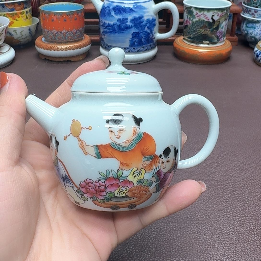 瓷片景德镇仿古手工制作精品展示