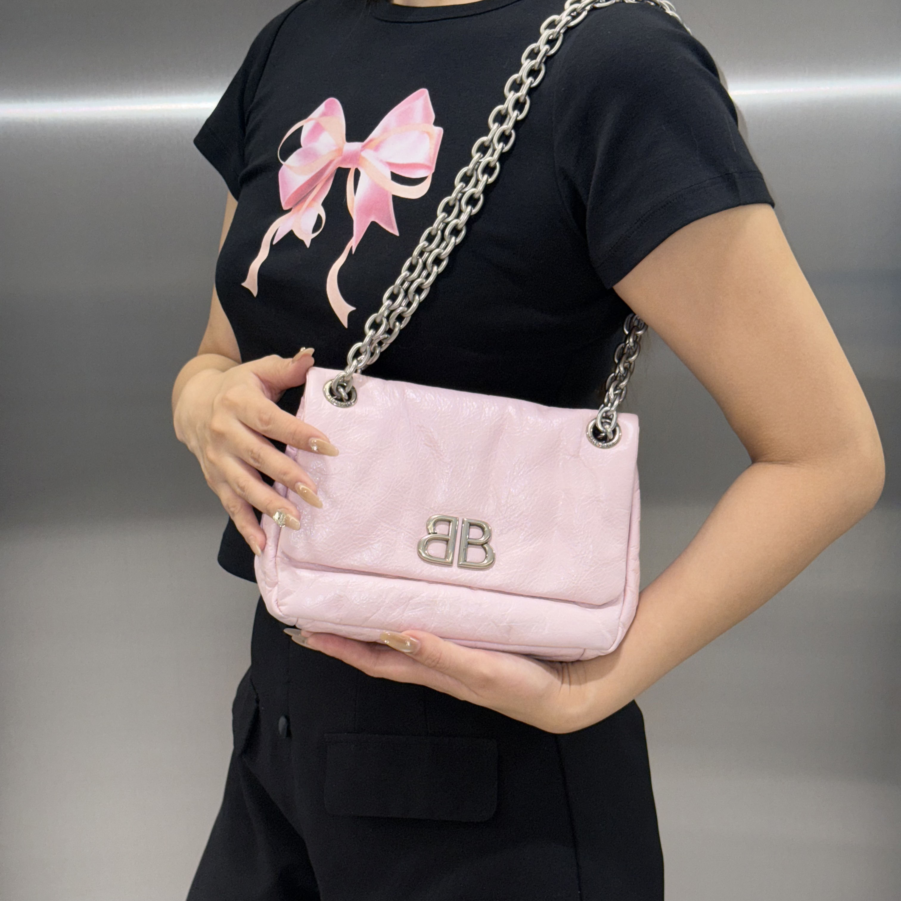 95新 Balenciaga/巴黎世家 巴黎世家单肩包斜挎包