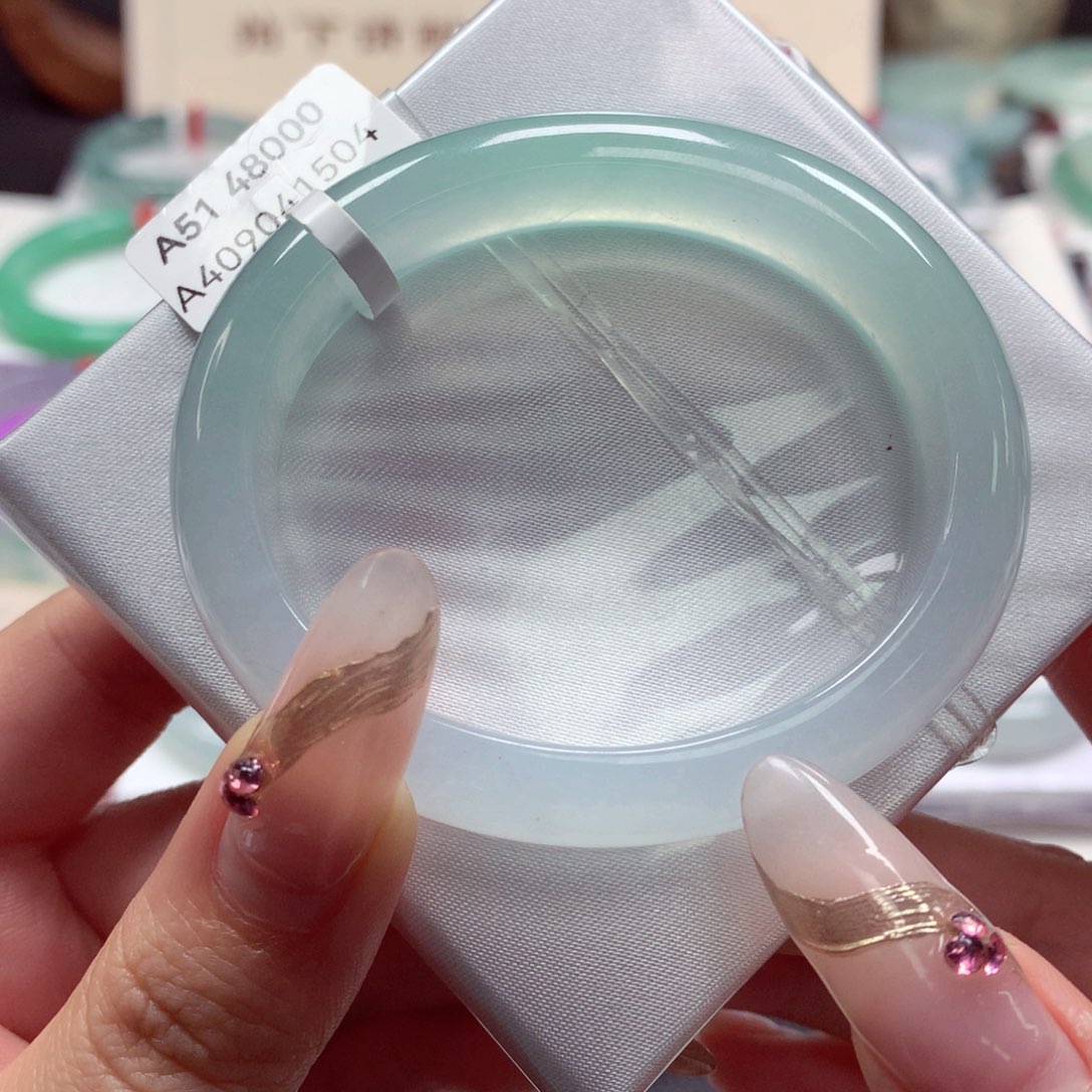 翡翠手镯（贵妃镯）未镶嵌22（86号）