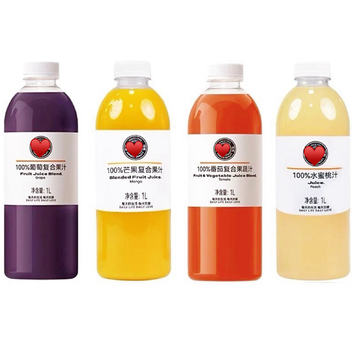 【重物发货不退】葡萄橙汁水蜜桃果汁芒果番茄果许昌超市正品代购