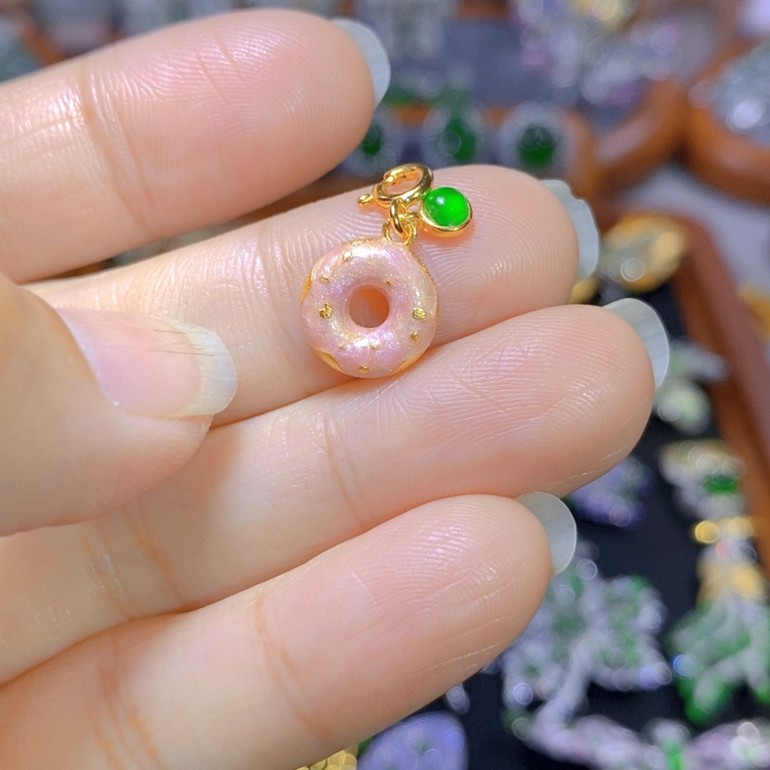 翡翠颈饰银S925镶嵌多样性发其一