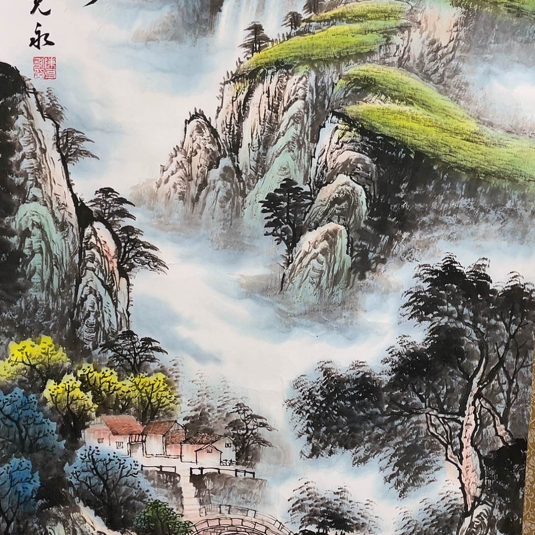 国画老师手绘带运险w