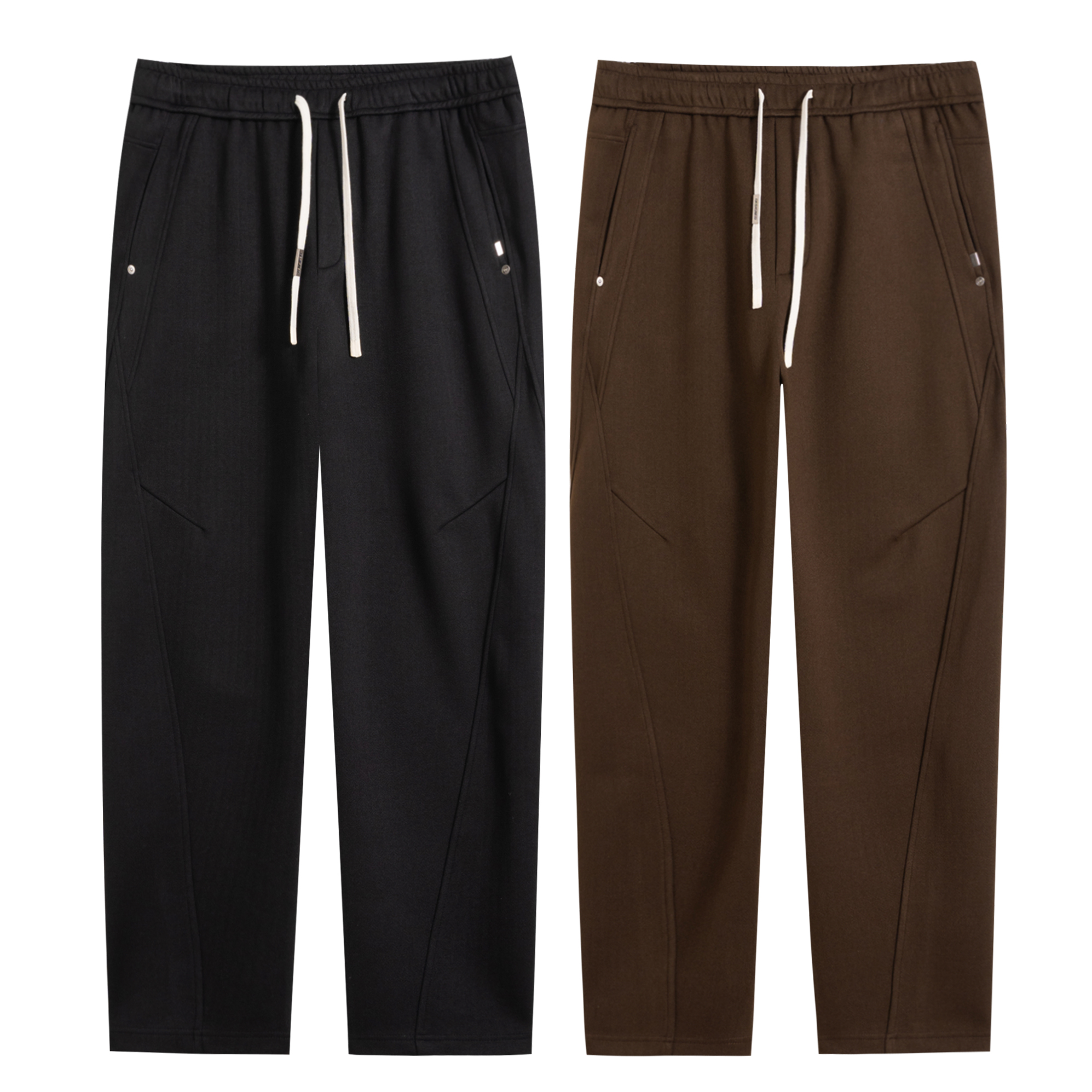 男士大码时尚百搭秋冬季纯色潮流加绒休闲长裤立体剪裁冬季上新WT