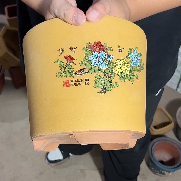 紫砂花盆口口20 17