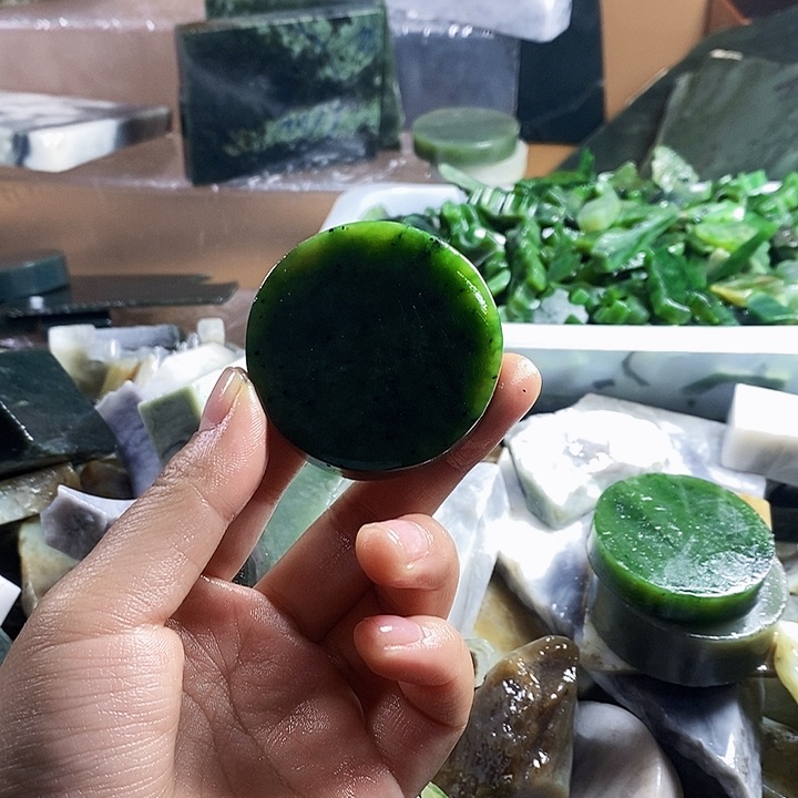 和田玉（糖玉）珠宝半成品未镶嵌向***@