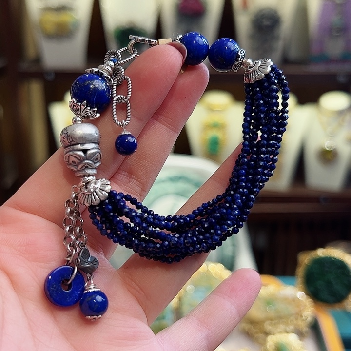 青金石手链未镶嵌手链