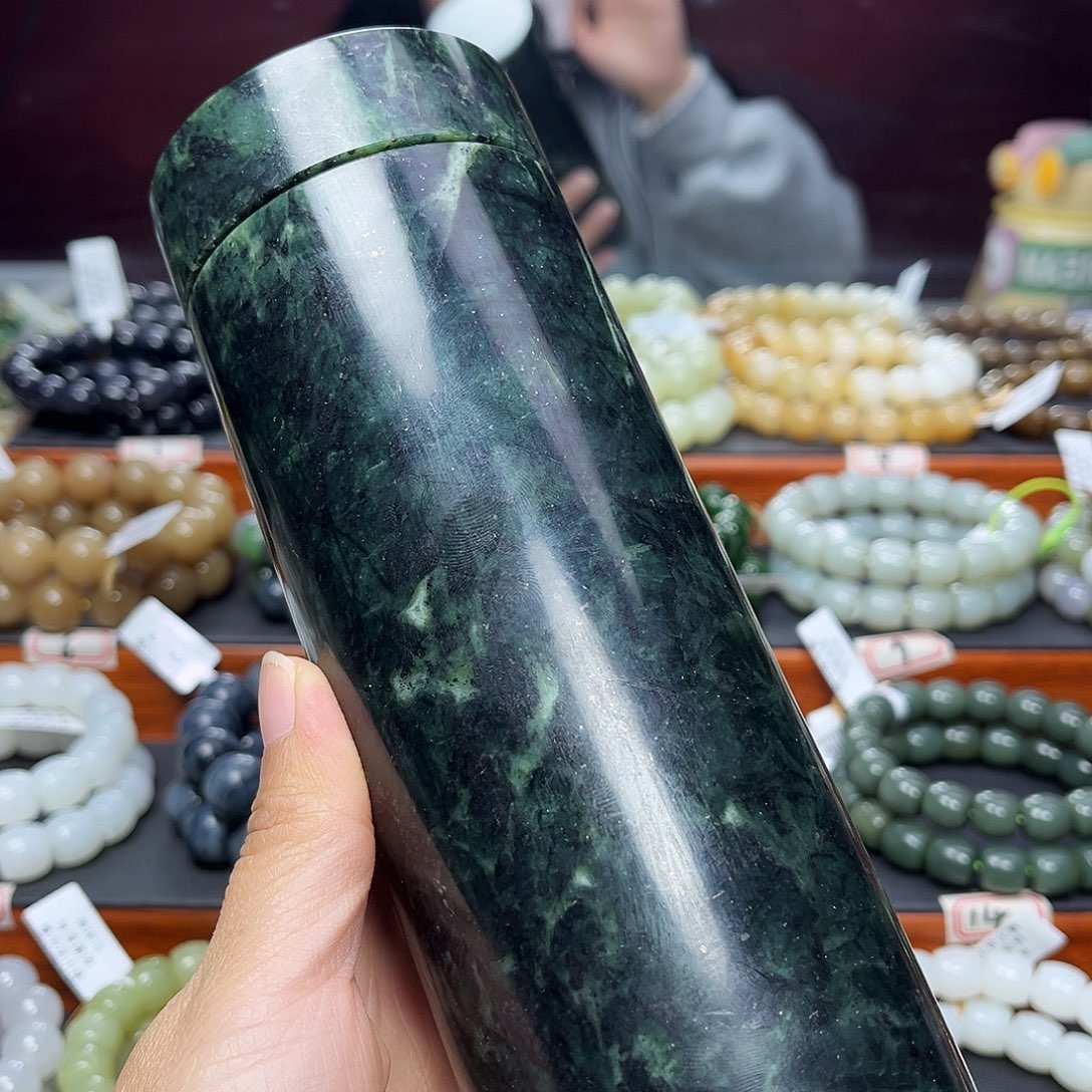 蛇纹石玉合金杯子