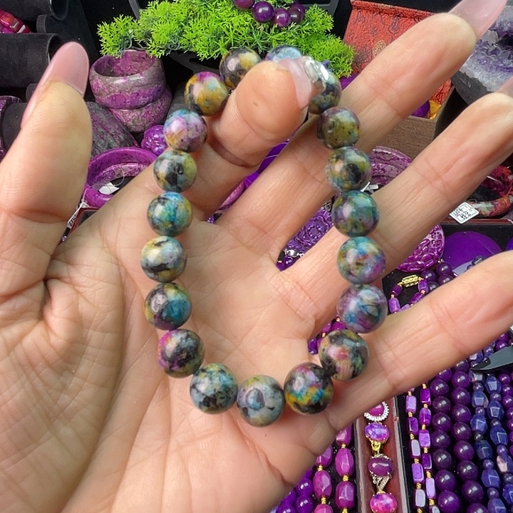 非金属南非老油料花苏泥地手串D9