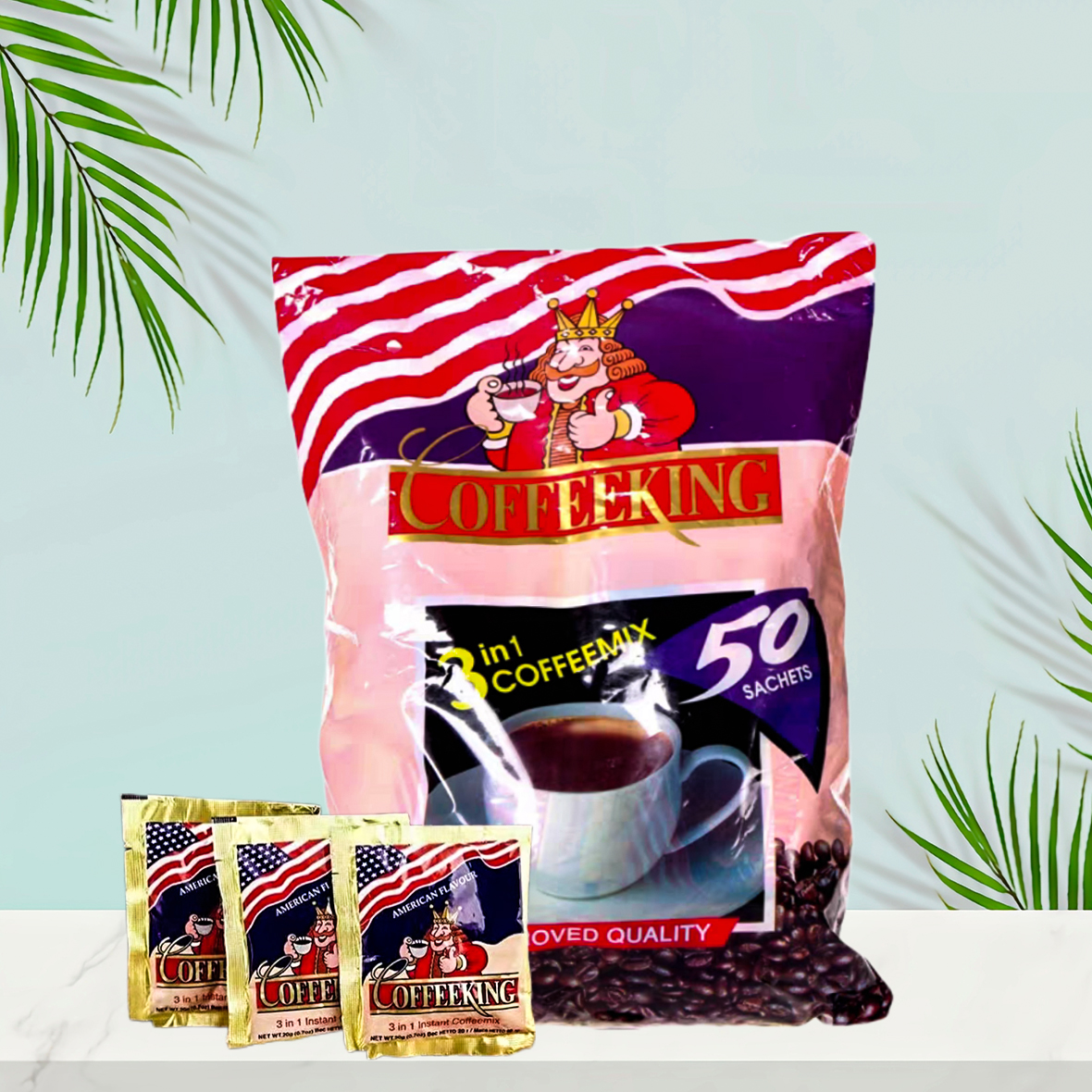 缅甸国王咖啡COFFEEKING原装三合一速溶咖啡粉20克*50包提神