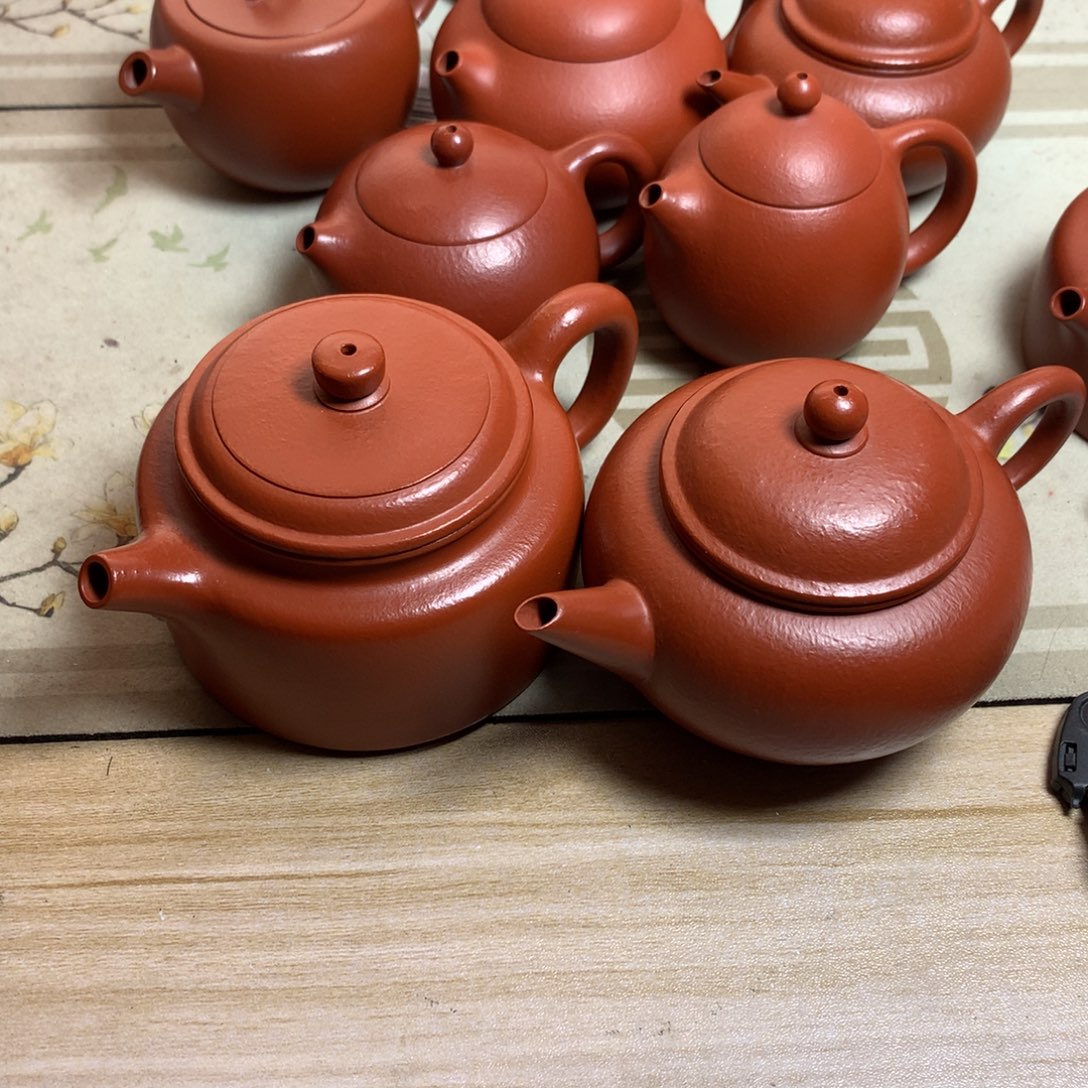 彪***子铝全手工朱泥壶2把