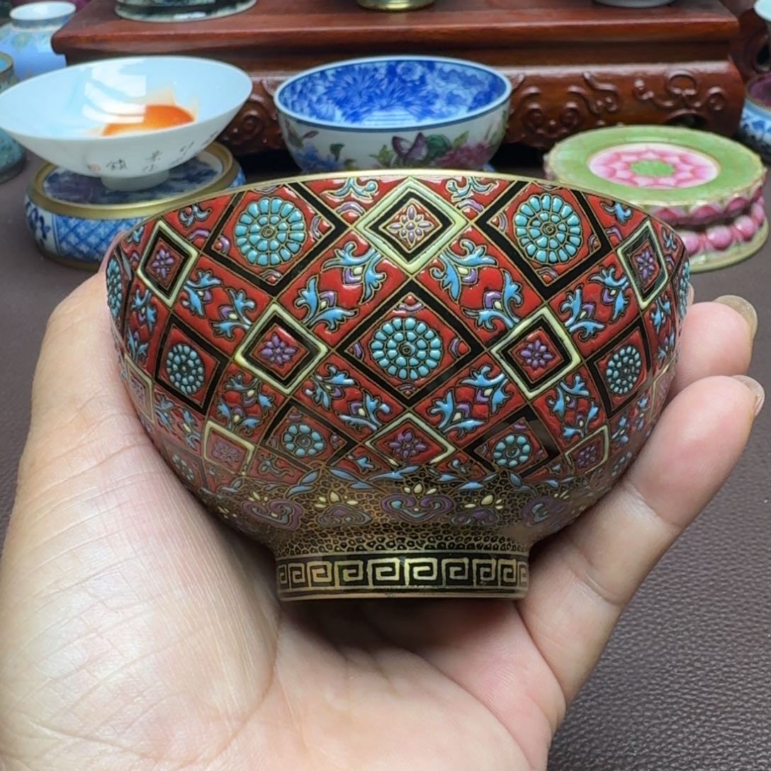 瓷片景德镇仿古手工制作精品展示