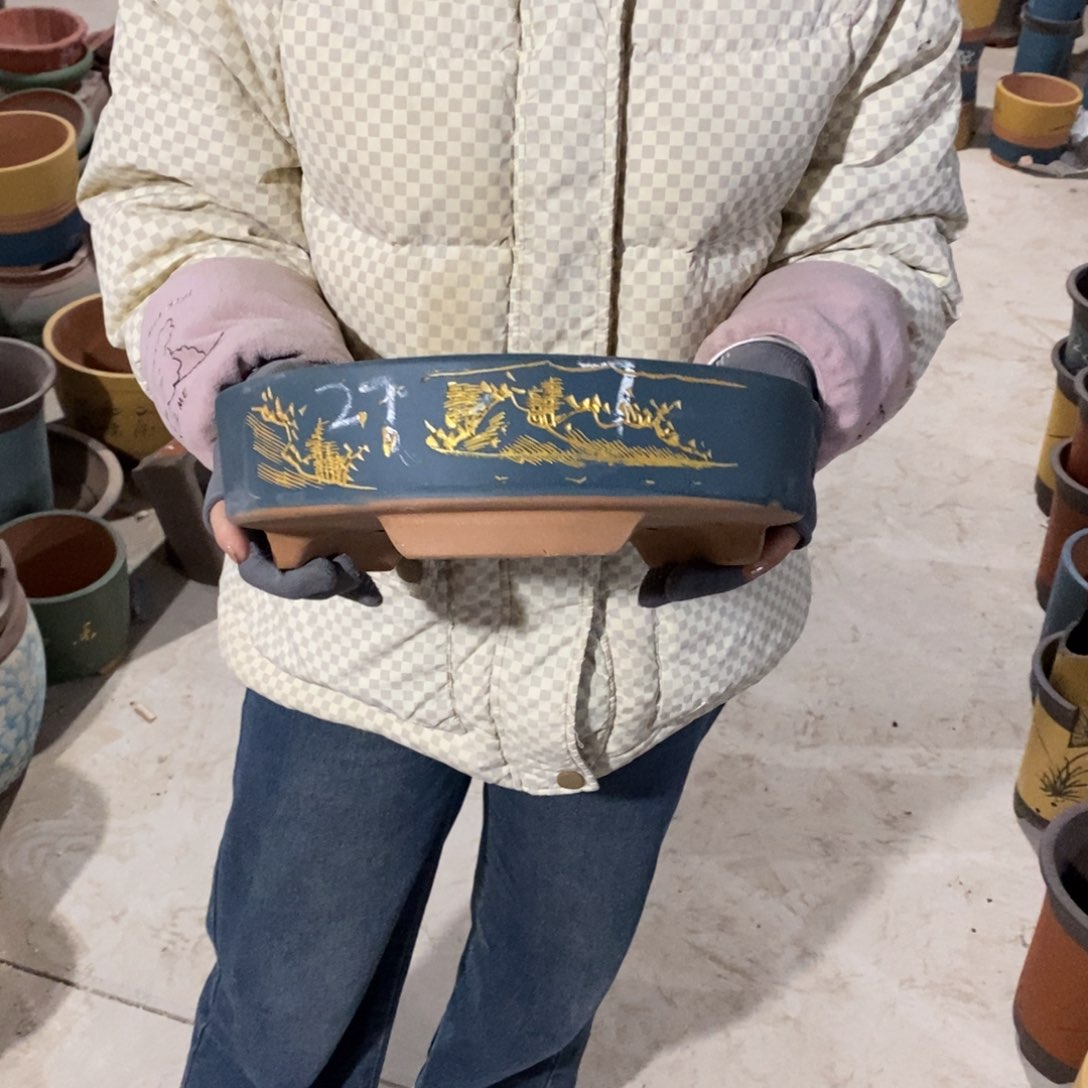 紫砂花盆紫砂花盆