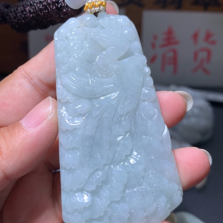 翡翠未镶嵌颈饰保真天然A货翡翠