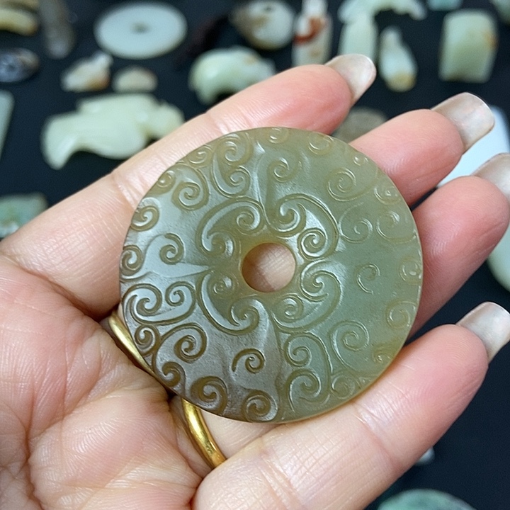 和田玉（糖玉）挂件未镶嵌