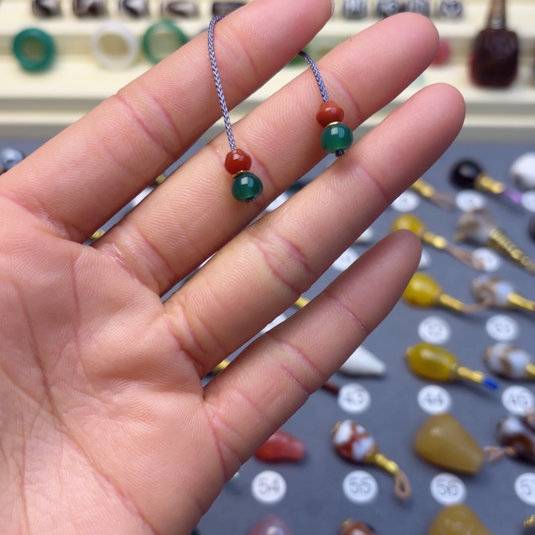 玛瑙/玉髓隔珠未镶嵌