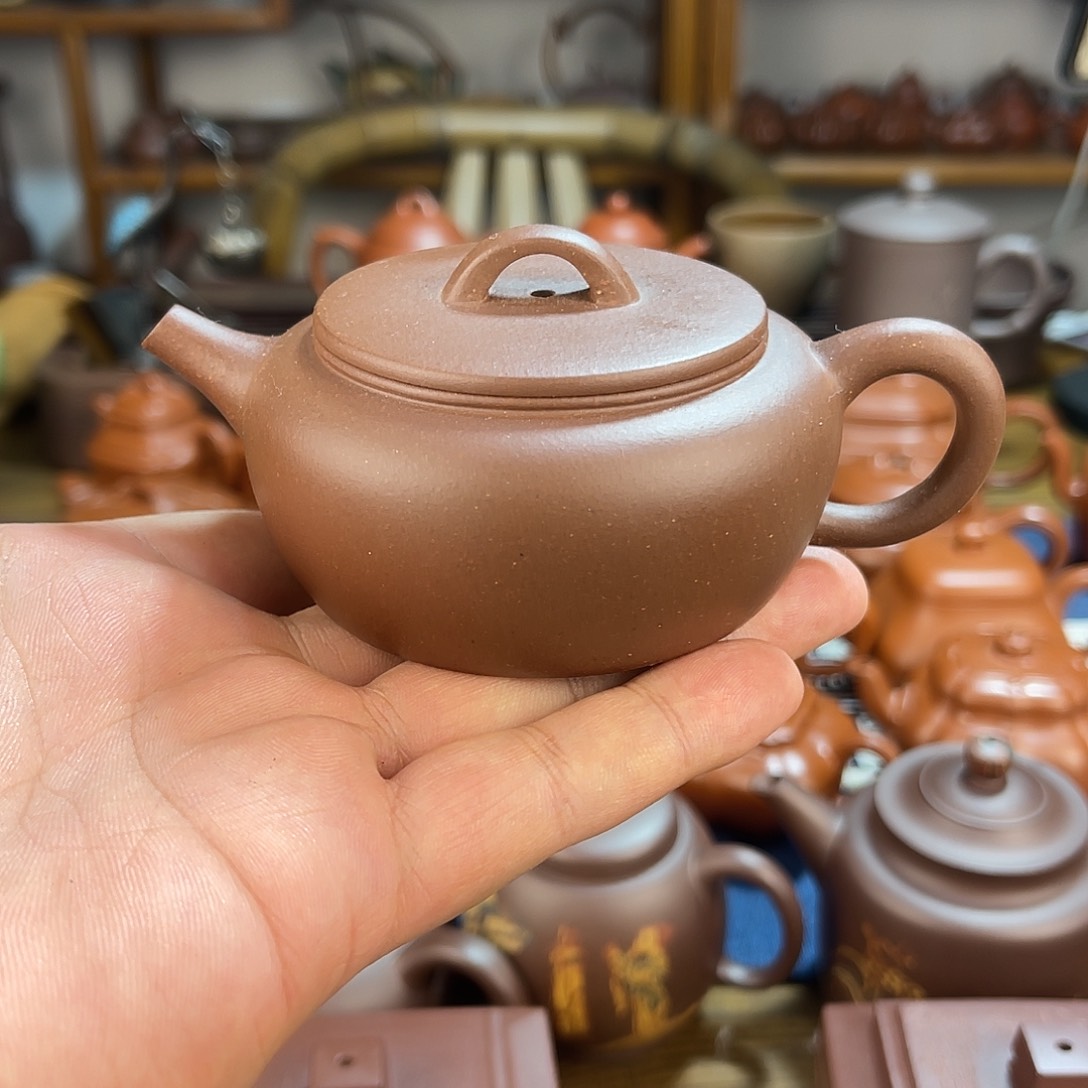 紫砂壶大彬诗意原矿老紫泥