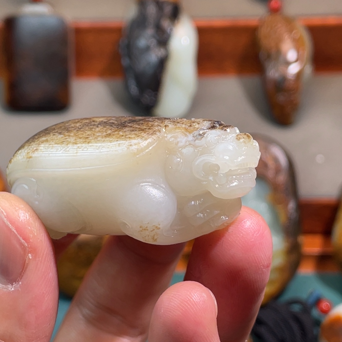 心***币和田玉未镶嵌颈饰