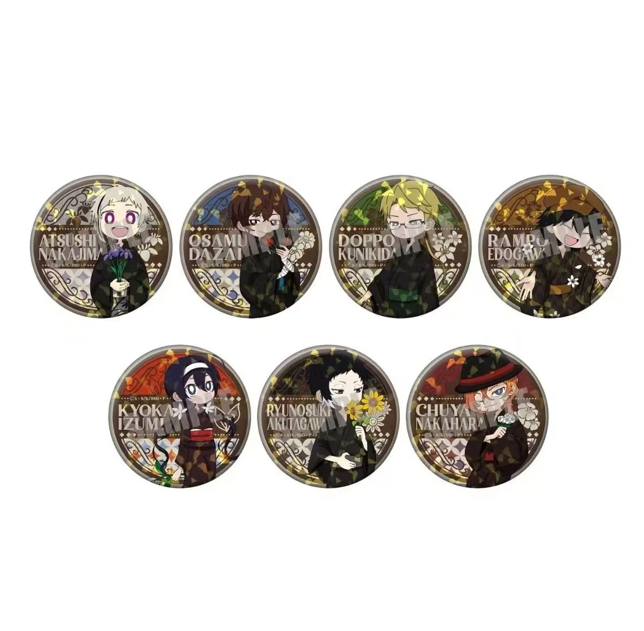 盲盒【文豪野犬】文豪Q版浴衣闪/音乐会/BEST/吧唧【默认代拆】