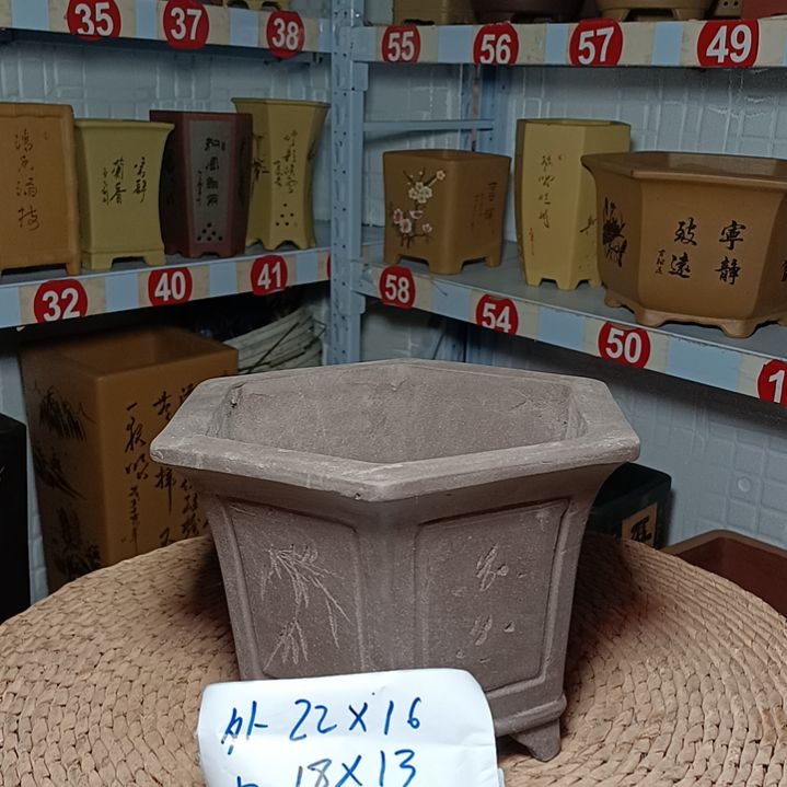 红陶多肉花盆＃宜兴紫砂陶瓷花盆＃