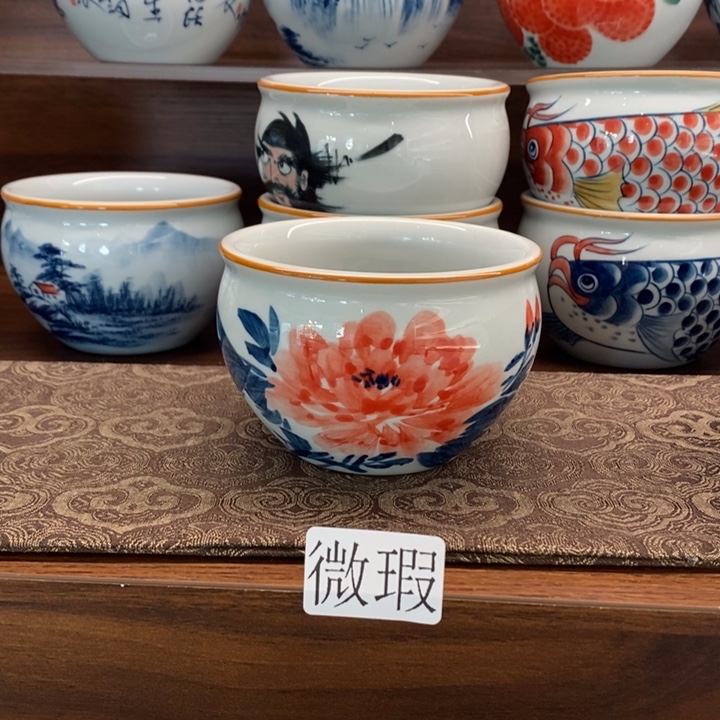 釉下老陶泥手工绘制