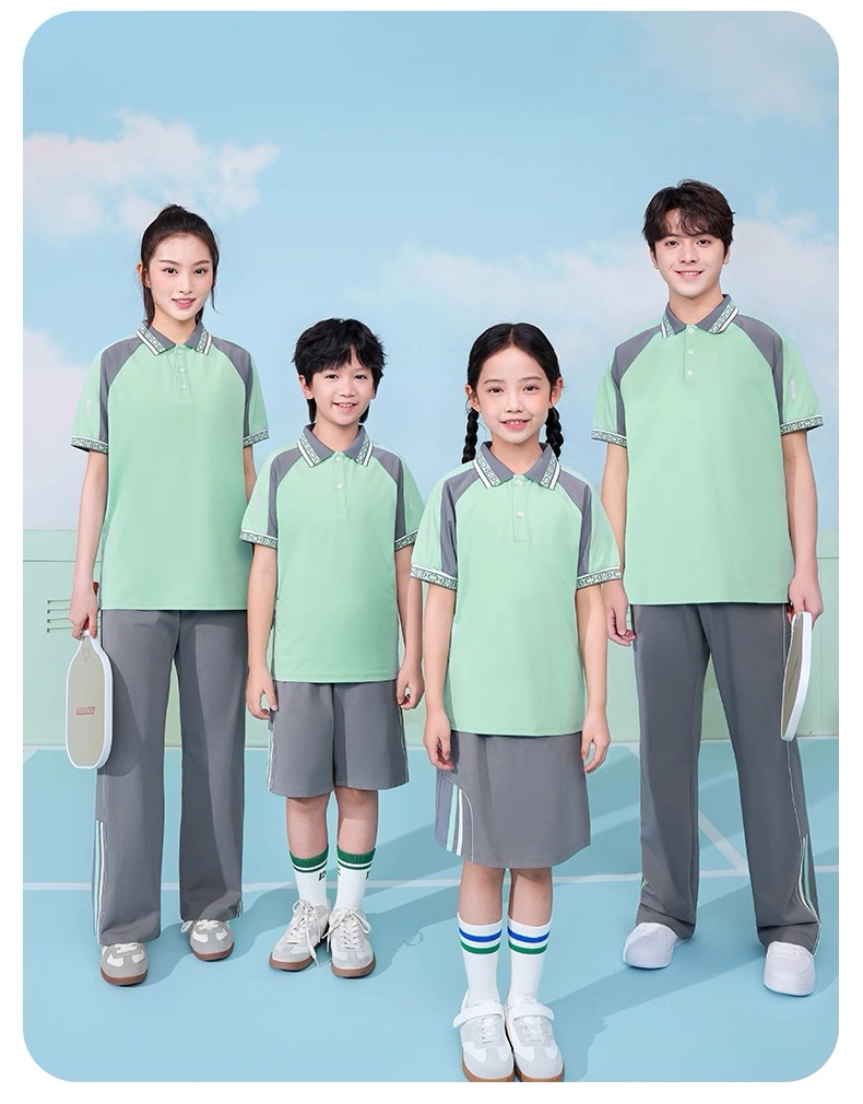 江西赣州市学生夏款阔腿版型统一校服舒适运动校服套装