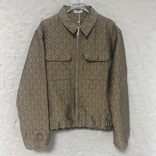 全新未使用 DIOR/迪奥 棕色满印夹克衬衫外套 48码 md1298