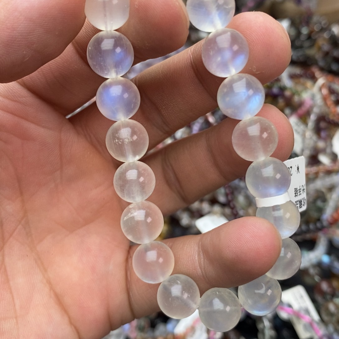 月光石手链未镶嵌手链