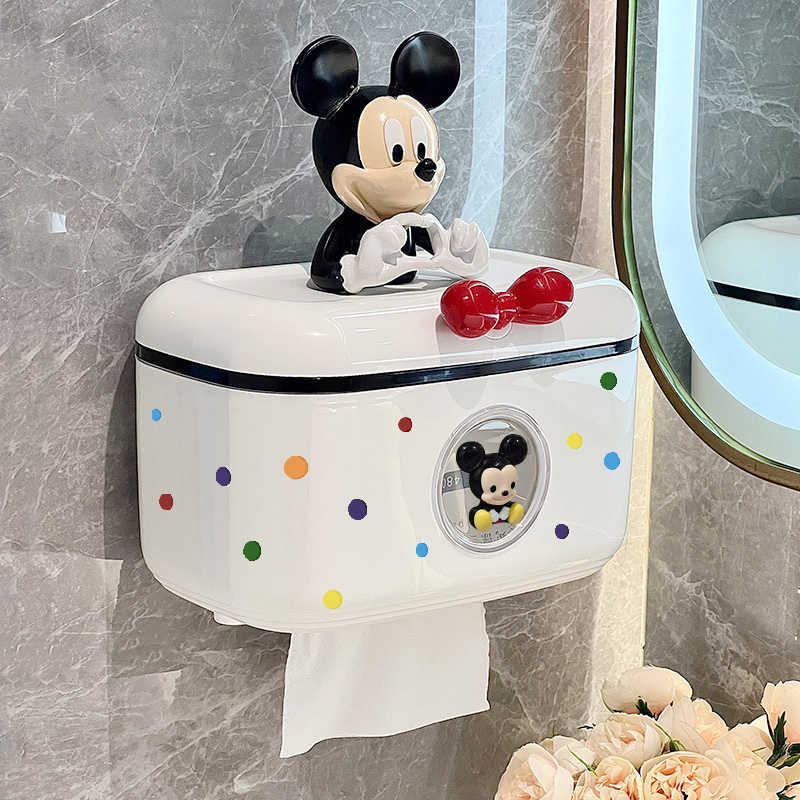 卫生间纸巾盒免打孔防水壁挂式多功能纸巾收纳盒轻奢抽纸盒置物Q