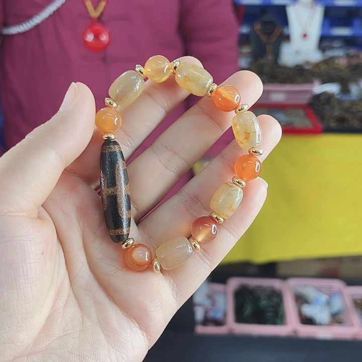 玛瑙手链未镶嵌T13贵贵手串