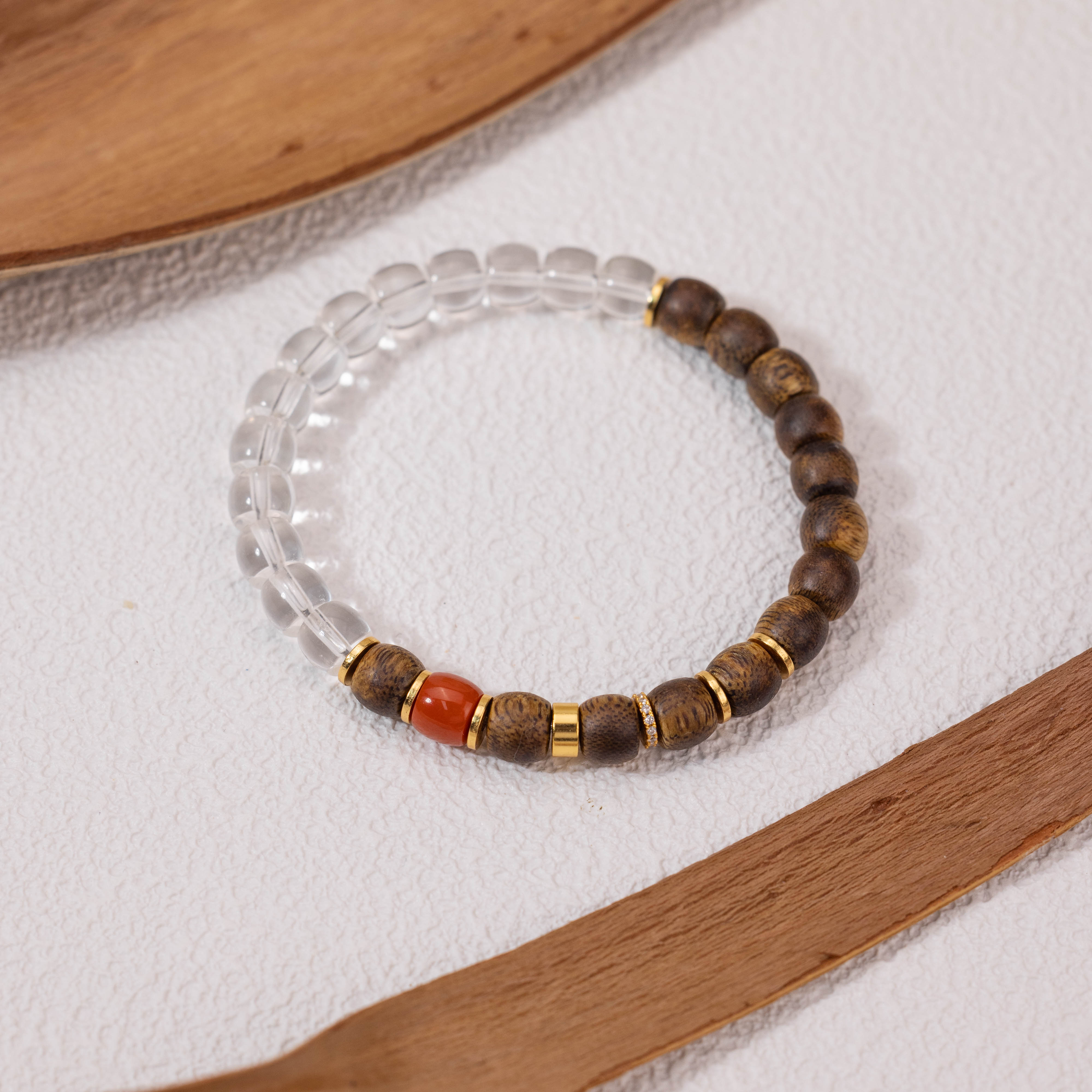 沉香【上等磁场】沉香带宝手串925（天然珠宝多样性发其一）