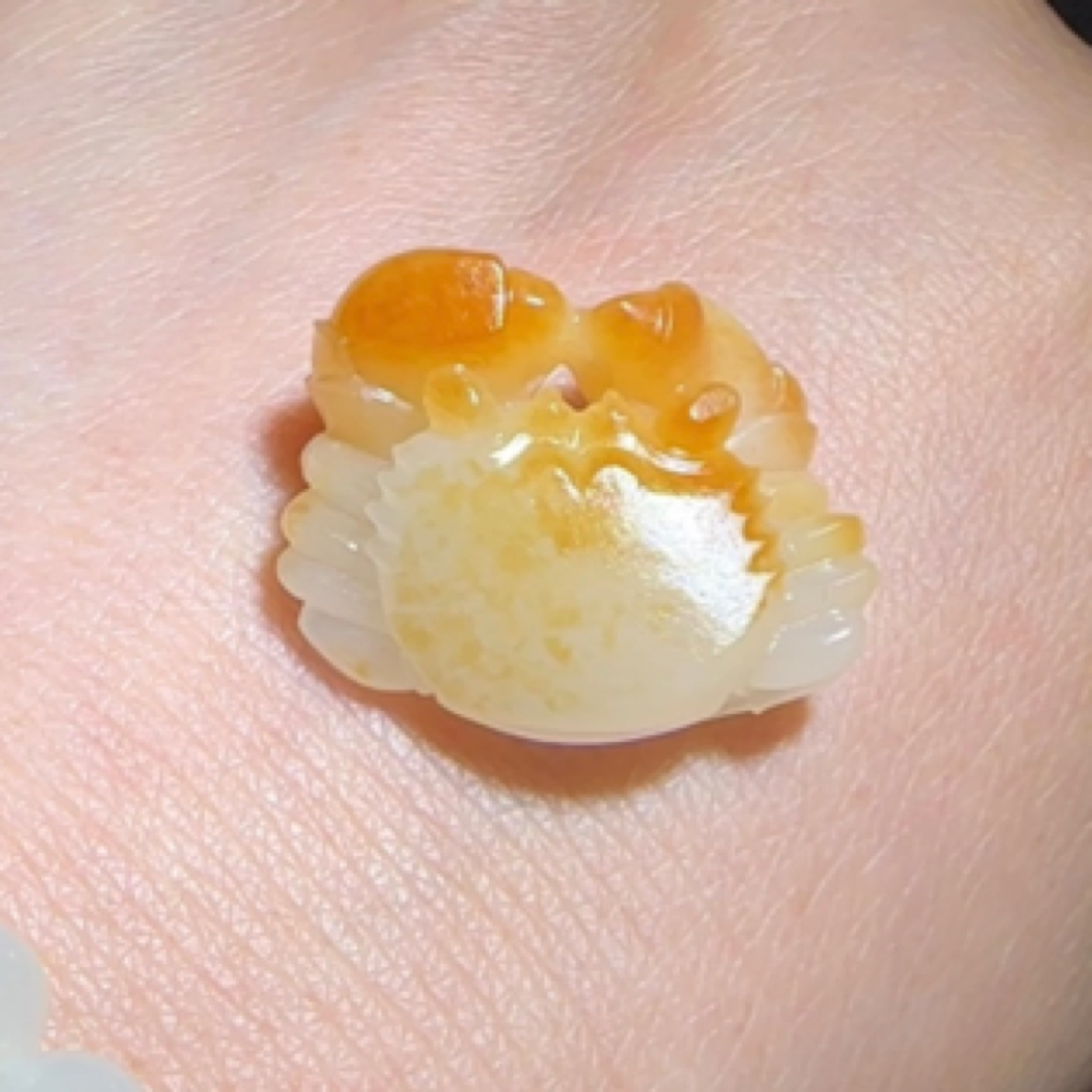 籽料螃蟹（八方来财）挂件