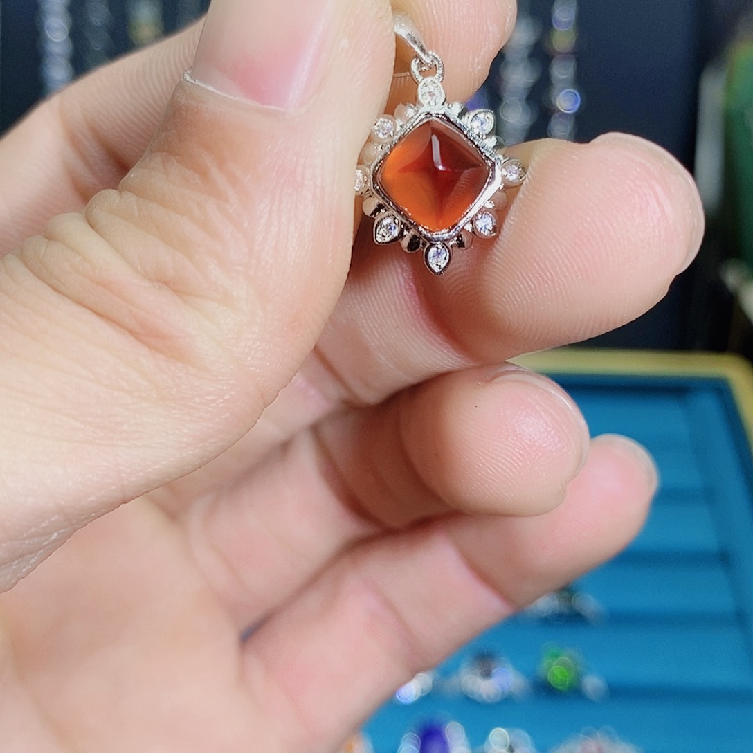 紫晶珠宝半成品银S925镶嵌